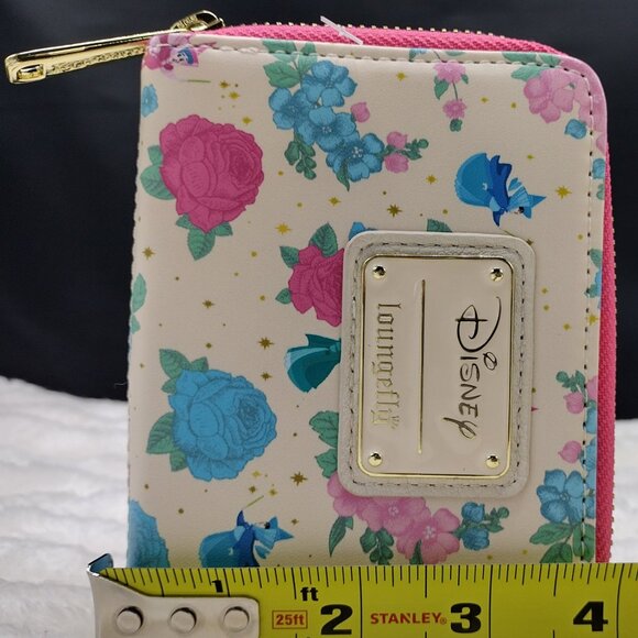 Loungefly Disney Sleeping Beauty Floral Fairy Godmothers Wallet + BONUS Purse ** - Picture 2 of 11